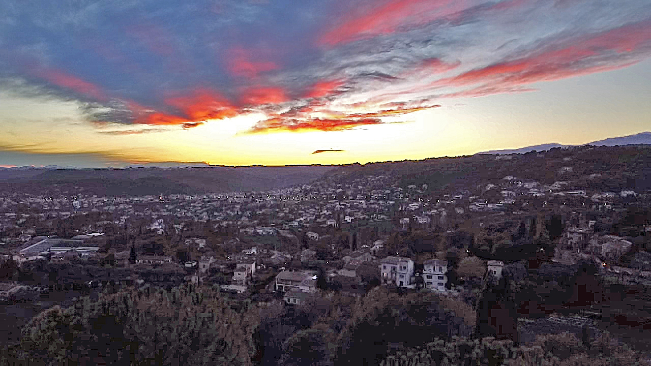 Crépuscule à partir de Saint-Paul-de-Vence