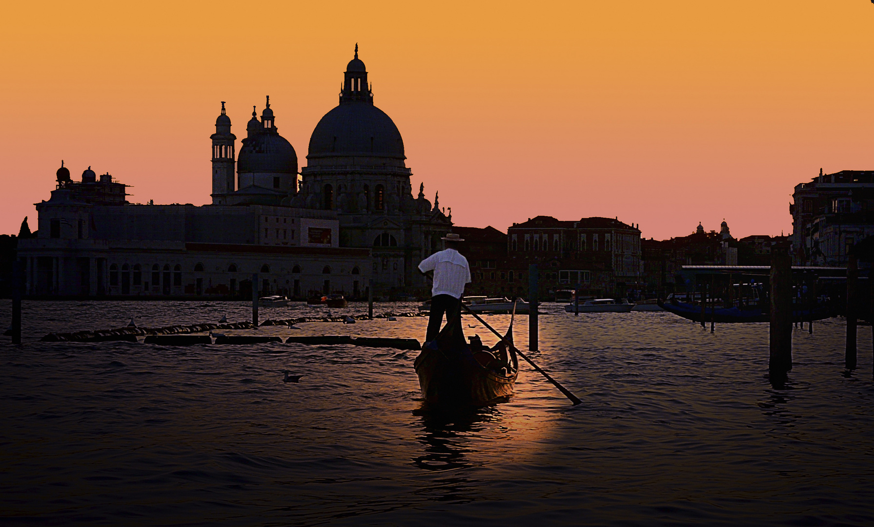 crépuscule à Venise