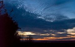 Crépuscule de novembre devant chez moi