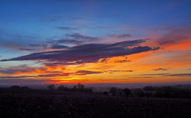 Crépuscule devant chez moi