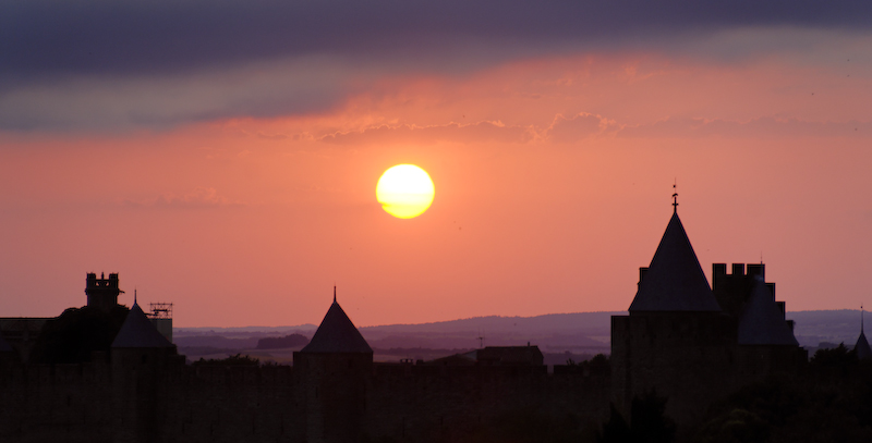 Crépuscule sur Carcassonne