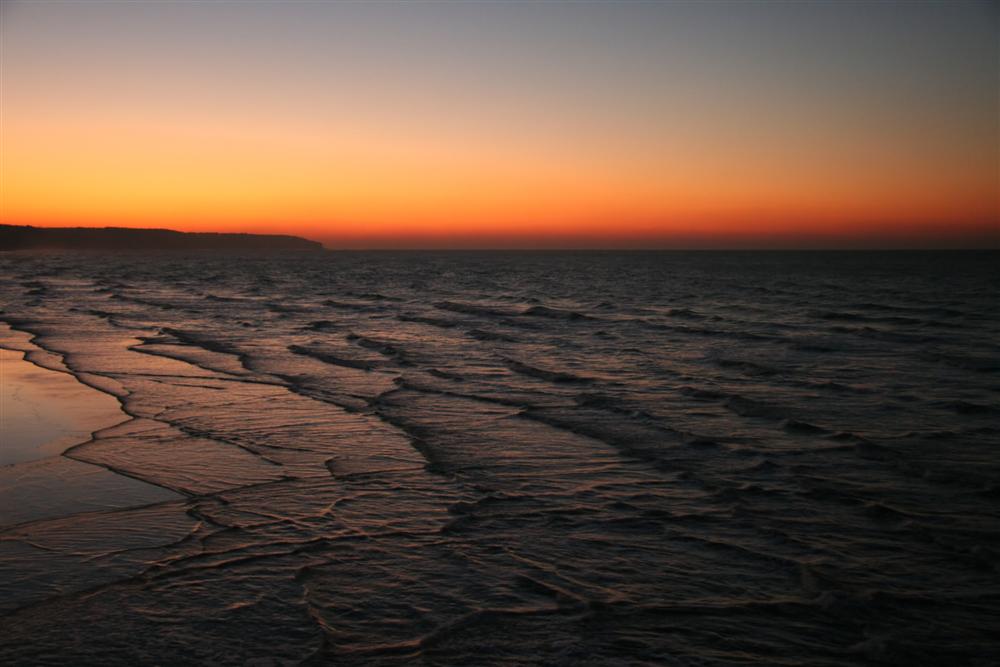 Crépuscule sur la baie de Dieppe