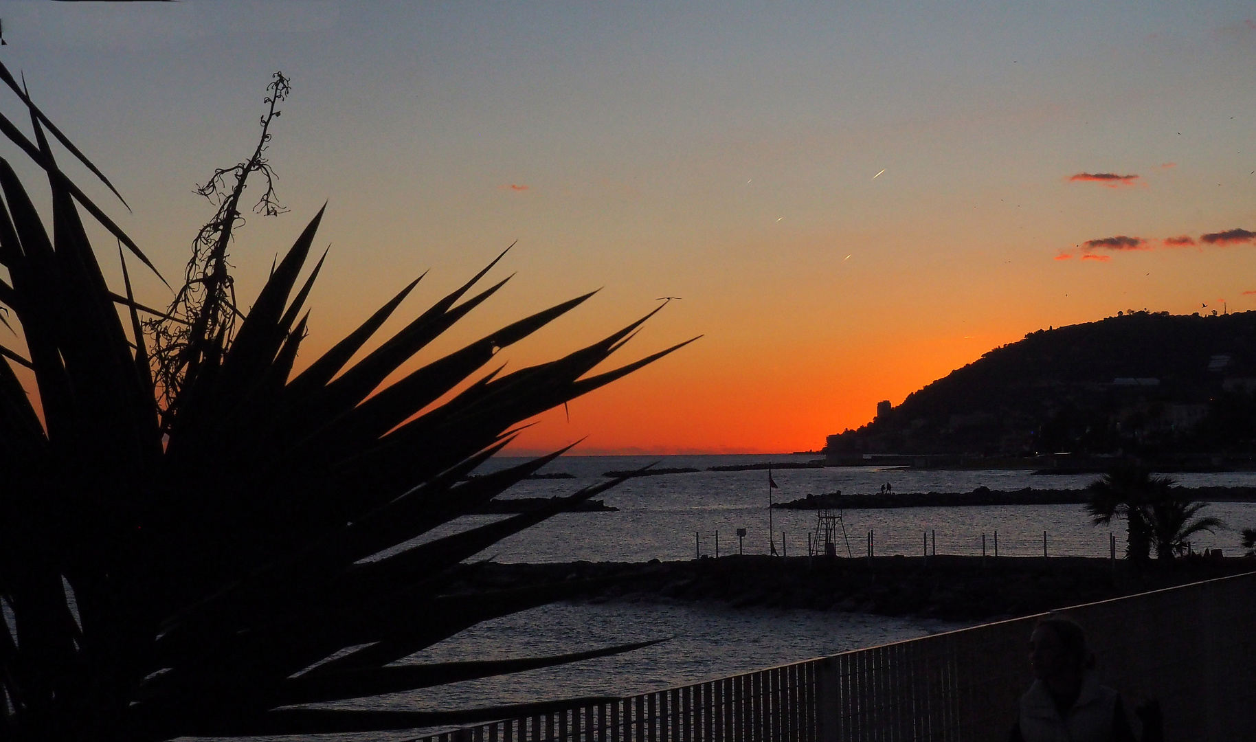 Crépuscule sur la baie de San Remo