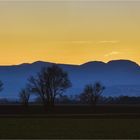 crépuscule sur la chaîne des Puys