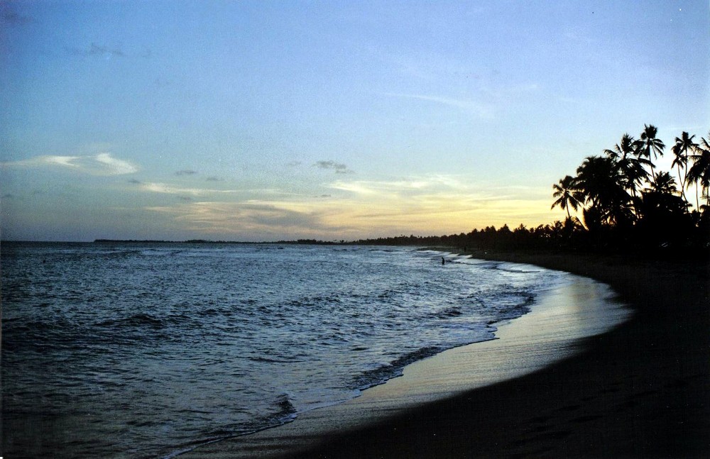 crépuscule sur la côte