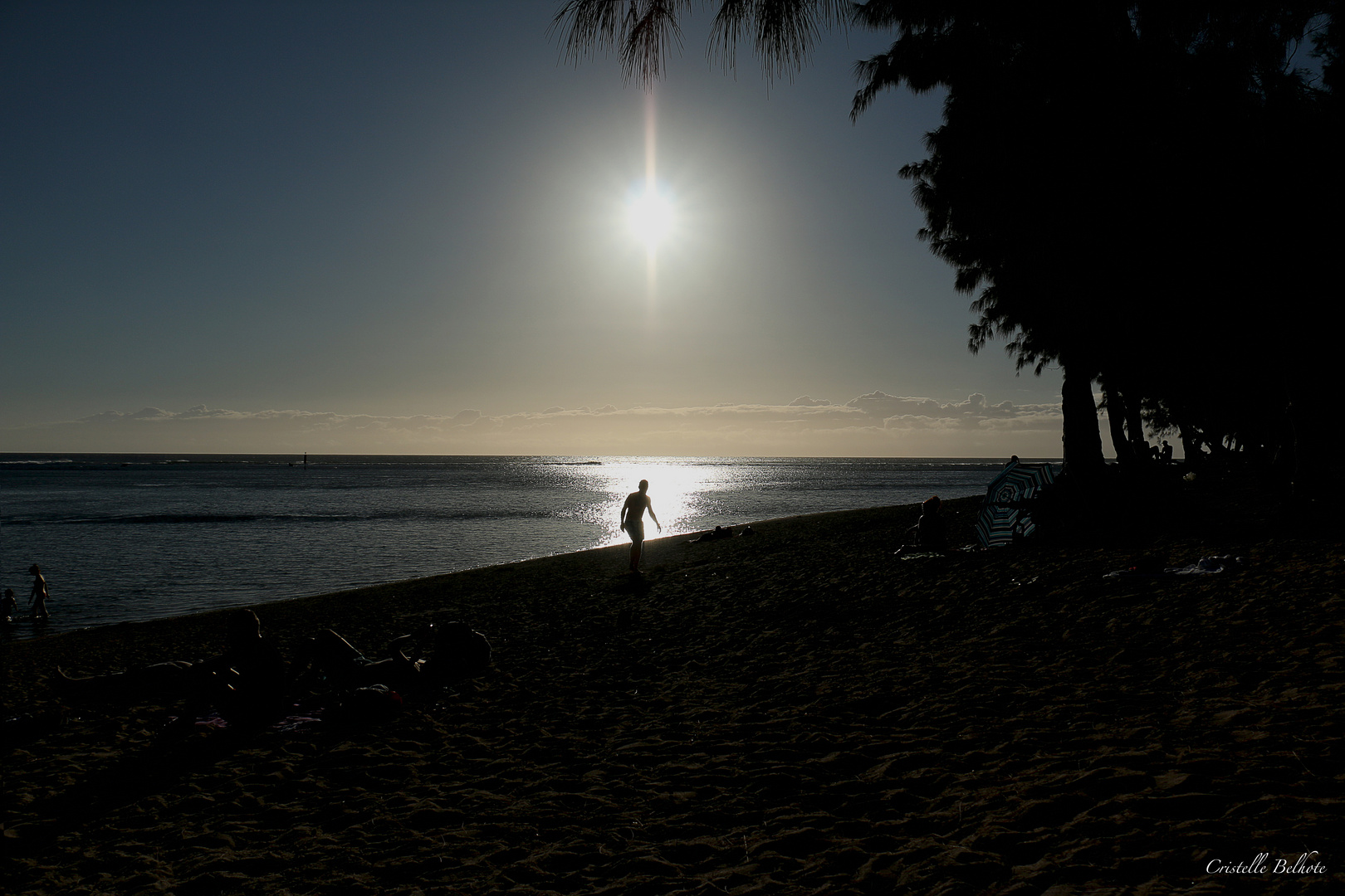 Crépuscule sur la mer