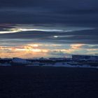 Crépuscule sur la mer de Weddell, pris depuis Le Diamant.