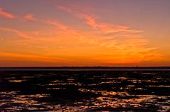 Crépuscule sur la plage de Ronce-les-Bains  --  Abenddämmerung am Strand von Ronce-les-Bains