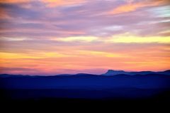 Crépuscule sur la Provence...