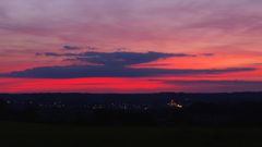 Crépuscule sur la vallée de la Baïse et Condom