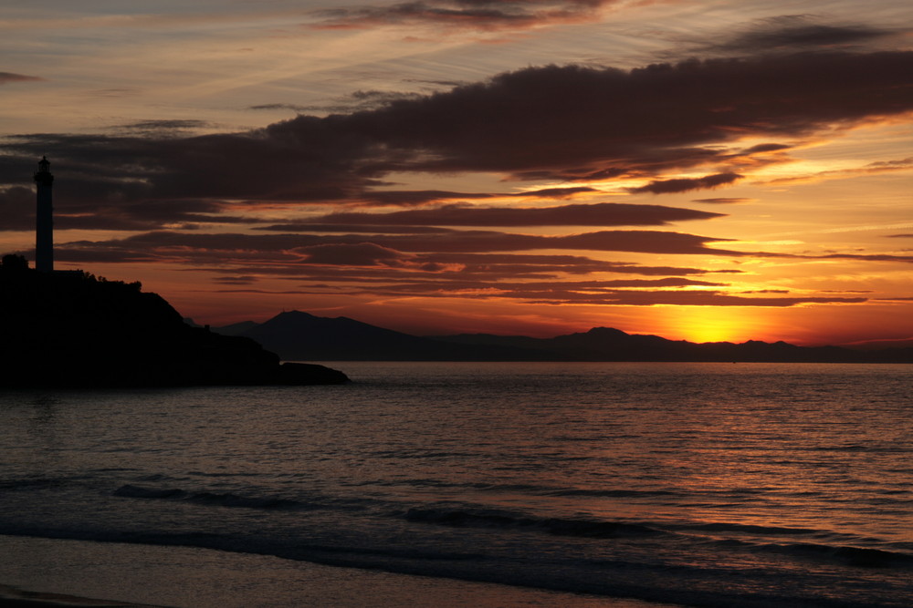 Crépuscule sur le phare