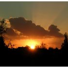 Crépuscule sur le village