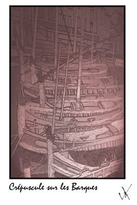 CREPUSCULE SUR LES BARQUES