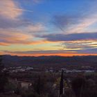 Crépuscule sur Montauroux (Var)