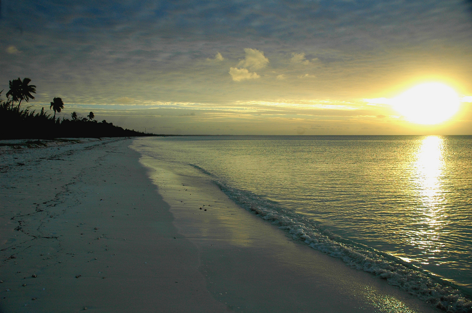 Crépuscule sur un atoll