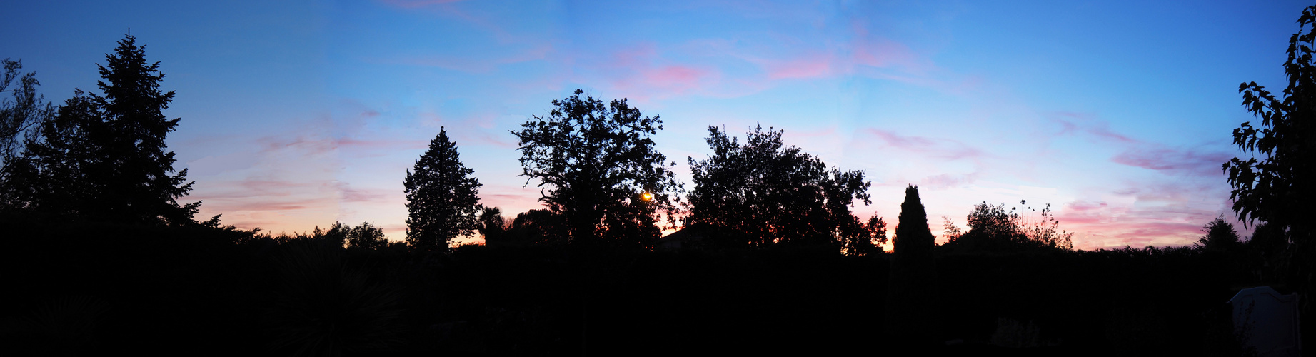 Crépuscule vu de ma terrasse