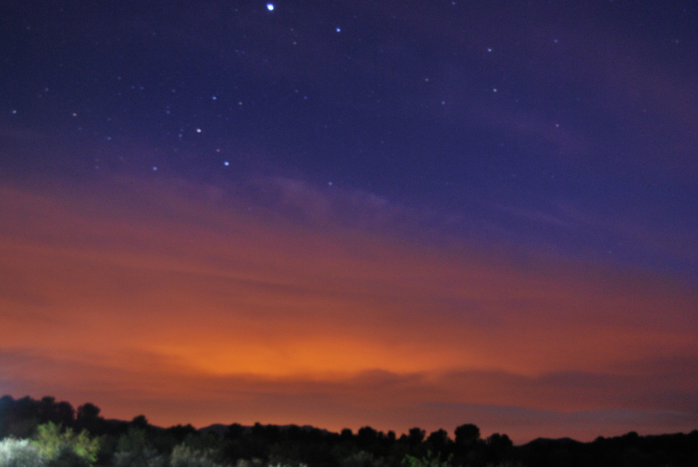 crepusculo contrastes de luces