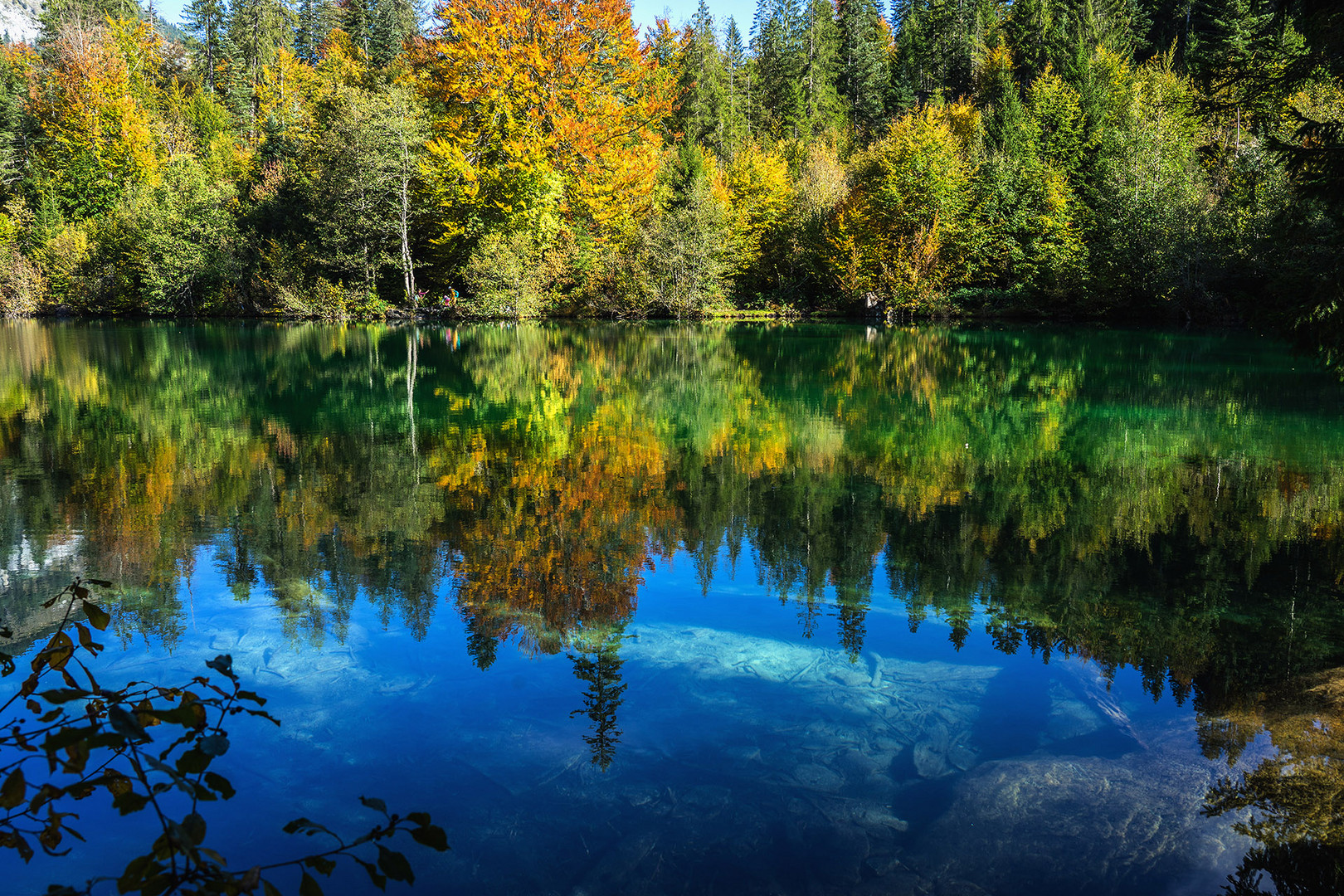 Crestasee herbstlich bunt