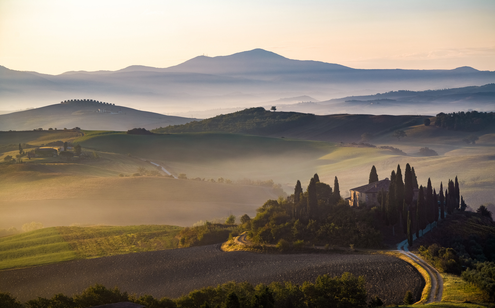 Crete Senesi mit Belvedere