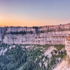 Creux du Van im Licht des Sonnenaufgangs