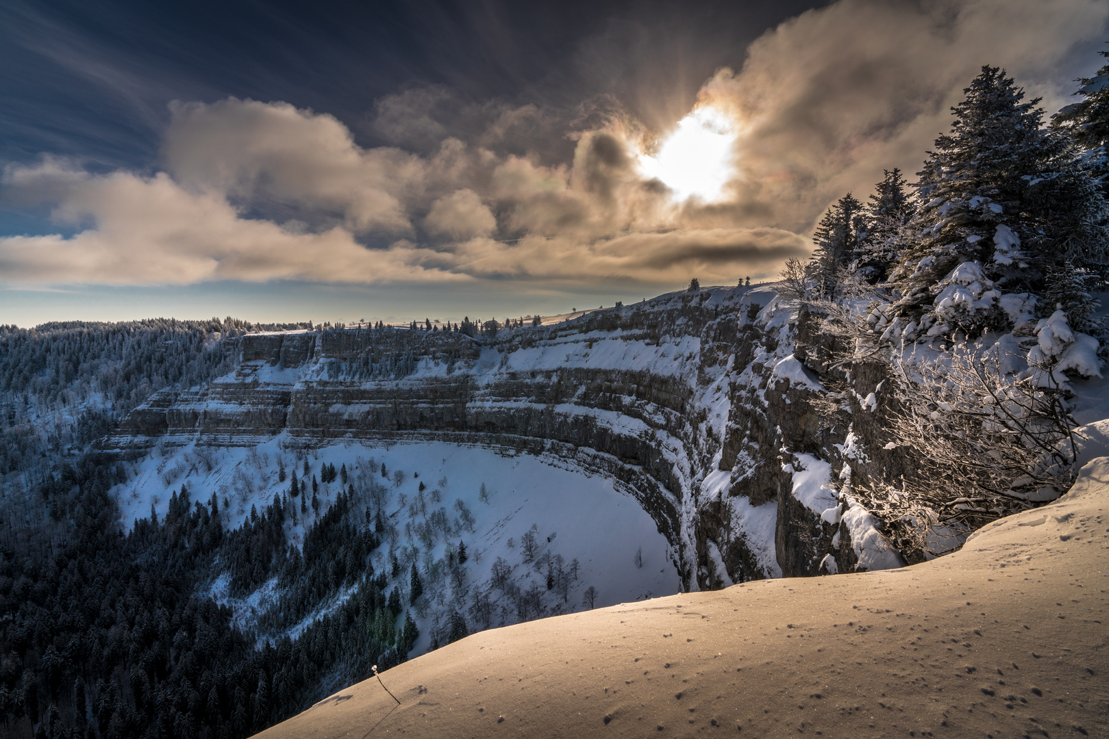 Creux du van im Winter