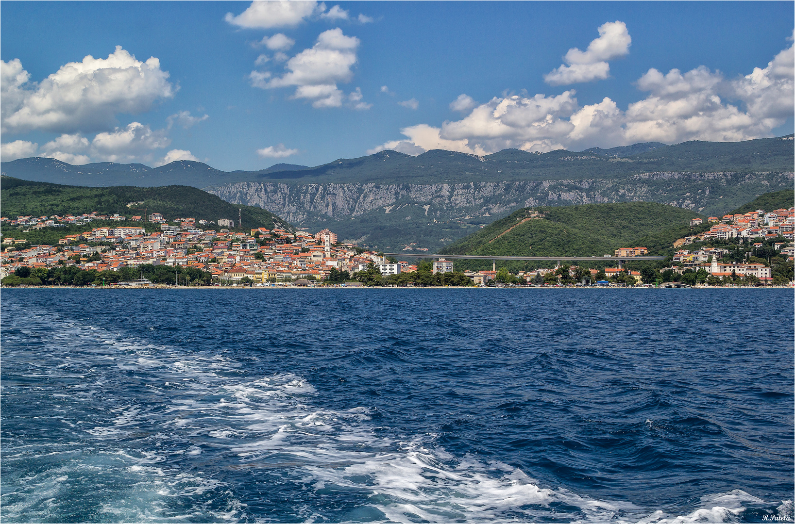 Crikvenica vom Schiff aus gesehen