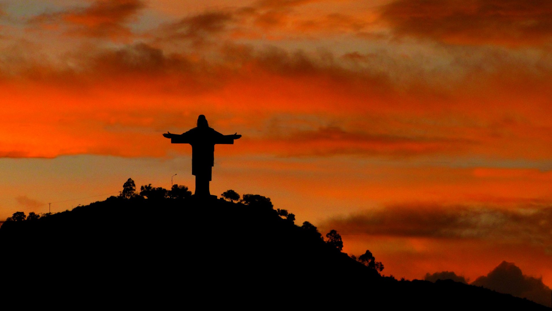 Cristo de la Concordia Imagen & Foto | paisajes, atardeceres y