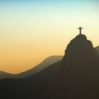 Cristo Redentor im Abendlicht