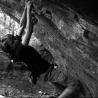 cristopher beim boulder in der schweiz