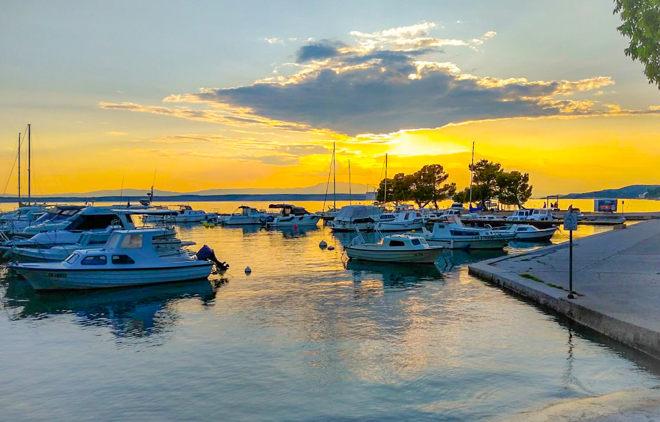 Crkvenica Sonne untergang