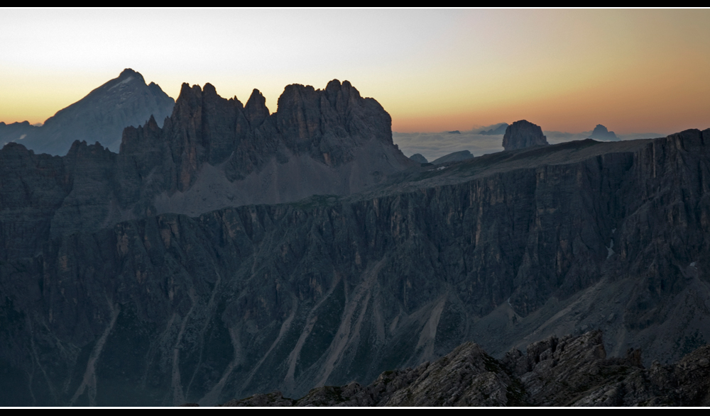 Croda de Lago im Morgenlicht