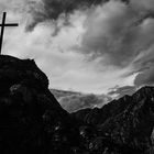 Cross in Albanian alps