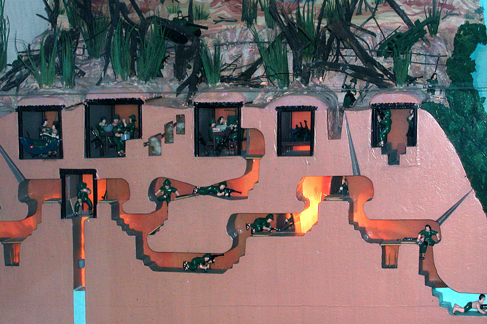 Cross section from the tunnel system