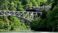 Cross the Tadami River  