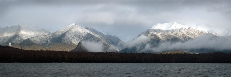 Crossing Lake Manapouri