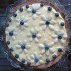 Crostata di crema e mirtilli