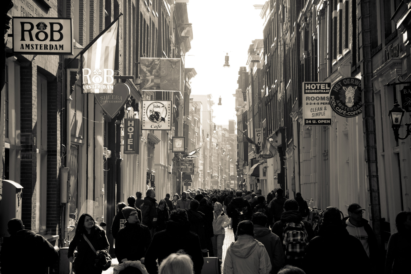 Crowd in Amsterdam