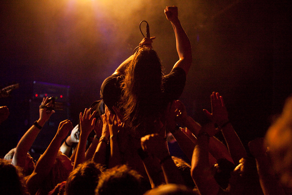 crowd-surfing