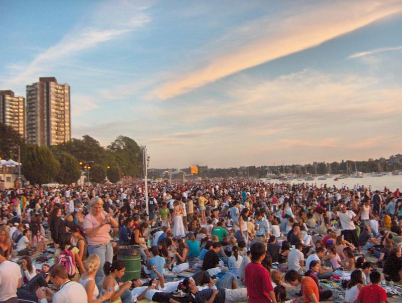 Crowded Beach (left)