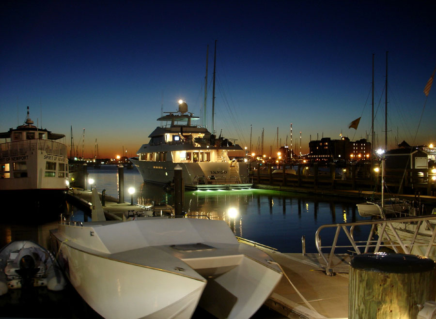 Crowded Marina at Newport, RI