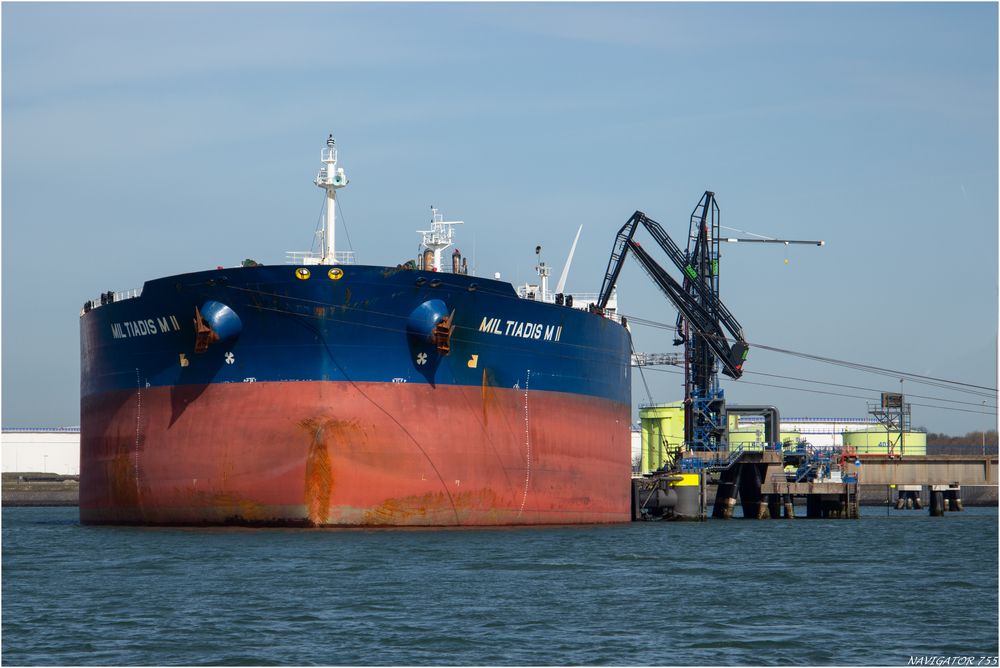 Crude Oel Tanker MILTIADIS  M  II, Rotterdam