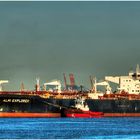 Crude Oil Tanker ALMI EXPLORER, Calandkanal, Rotterdam.