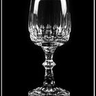 Crystal glass on a black background