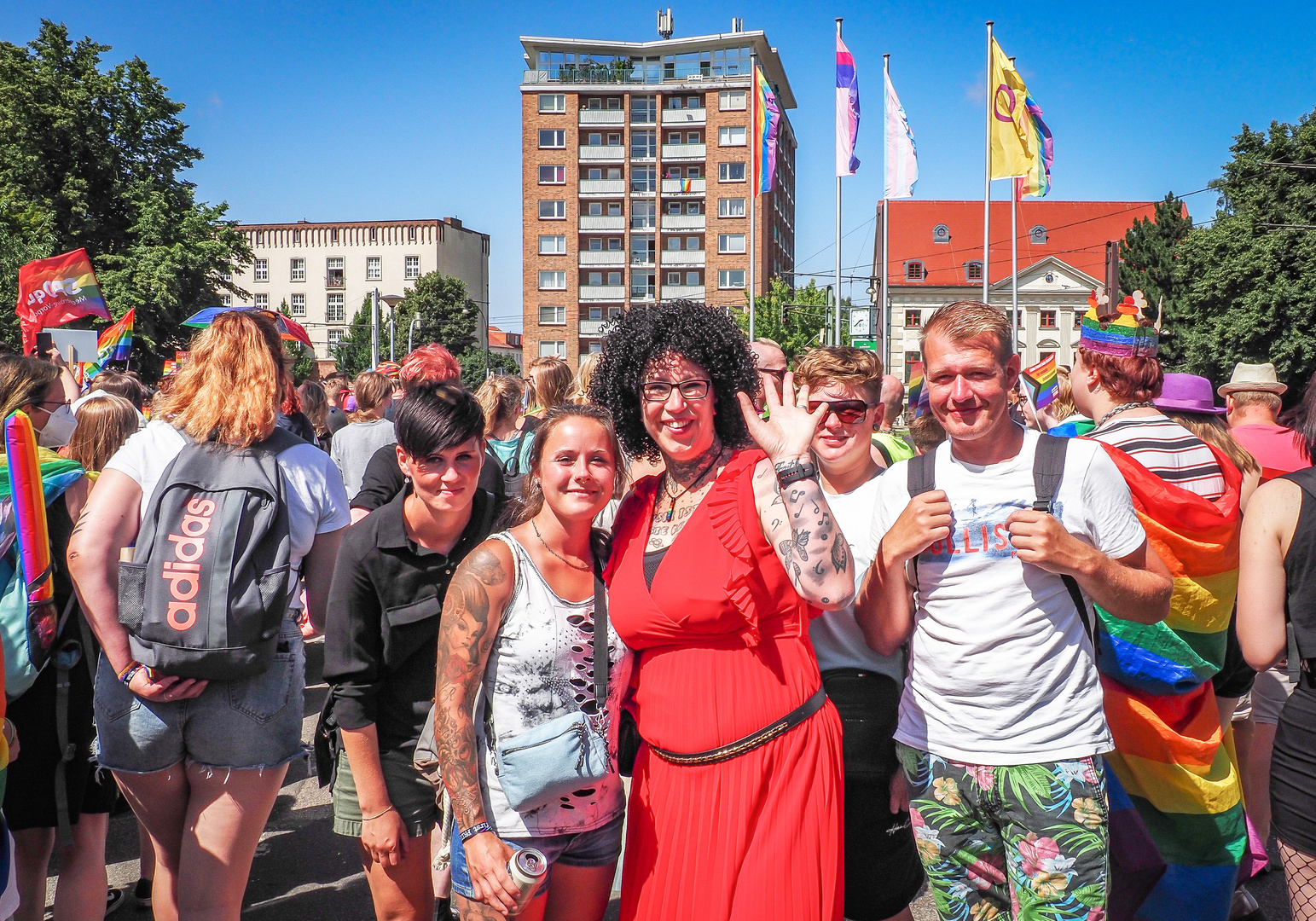 CSD 2021 in Rostock: demonstrativ bunt