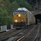 CSX 3017, GE ES44AC-H, Harpers Ferry,Auto Carrier Freight Train, 2013