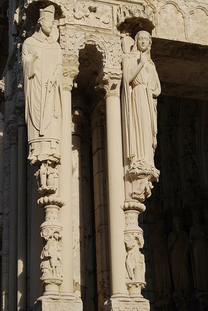 Cthédrale de Chartres portail Nord-détail