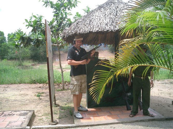 Cu Chi Tunnel Vietnam AK 47