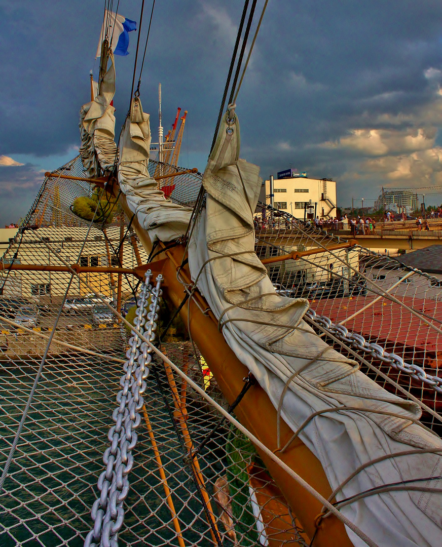 "Cuauhtemoc" in Odessa, Ukraine for a port and good will visit.