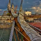 "Cuauhtemoc" in Odessa, Ukraine for a port and good will visit.