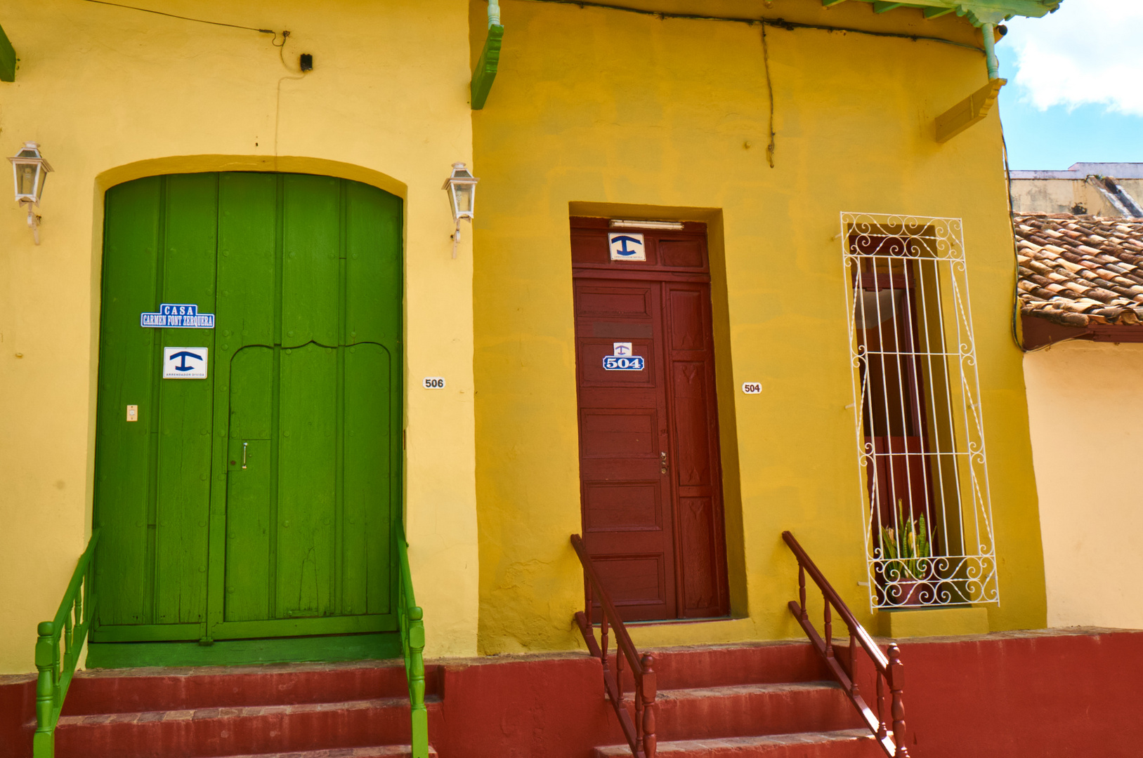 Cuba-Colored Doors